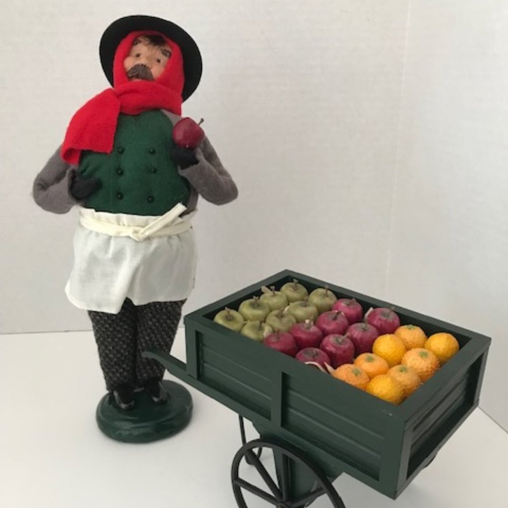 Byers Choice LTD Carolers Fruit Vendor with Cart